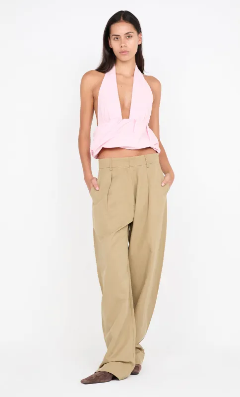 APOLLINE HALTER TOP - POWDER PINK sold by bec + bridge