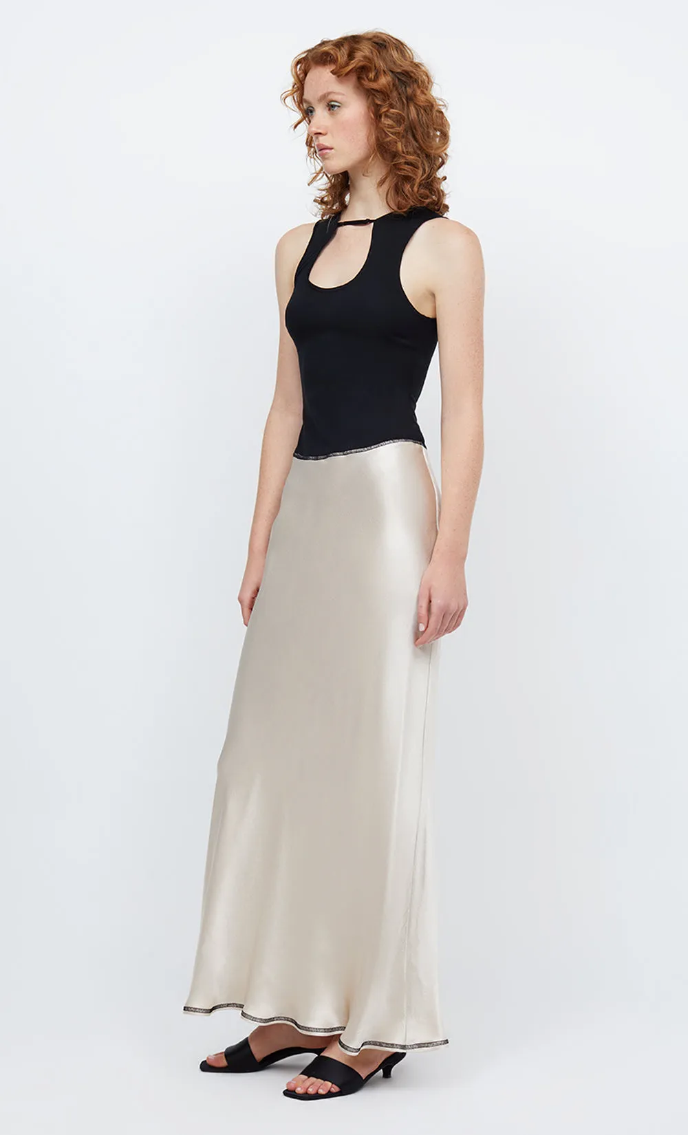 EMA MAXI DRESS - SAND/BLACK sold by bec + bridge product image thumbnail 3