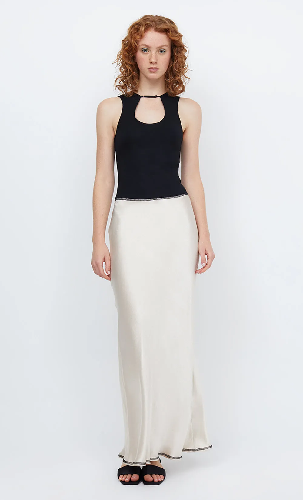 EMA MAXI DRESS - SAND/BLACK sold by bec + bridge