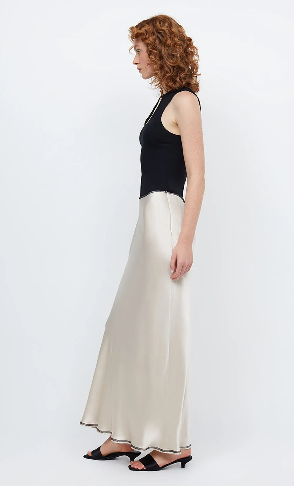 EMA MAXI DRESS - SAND/BLACK sold by bec + bridge product image thumbnail 4