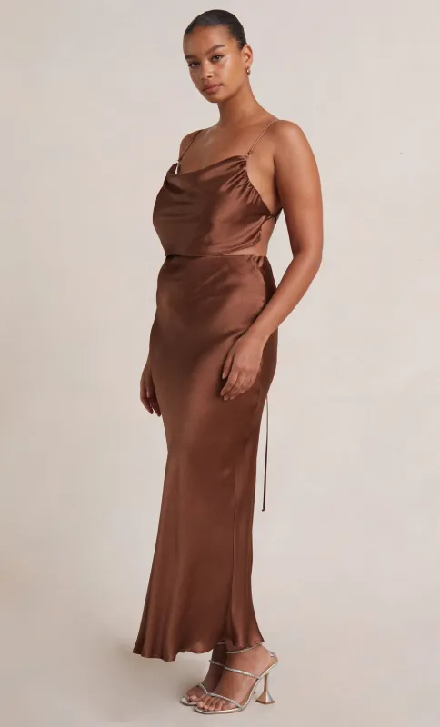 CITRUS SWEETIE MAXI SKIRT - CHOCOLATE sold by bec + bridge