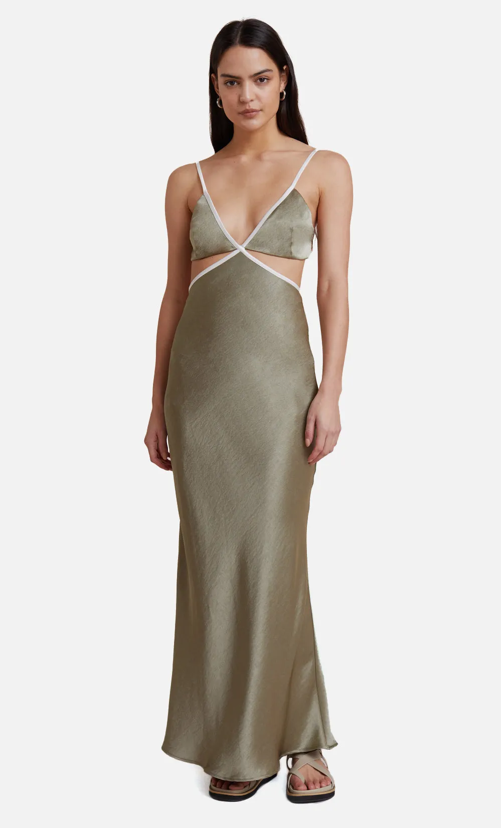 VERONIQUE MAXI DRESS - SAGE sold by bec + bridge