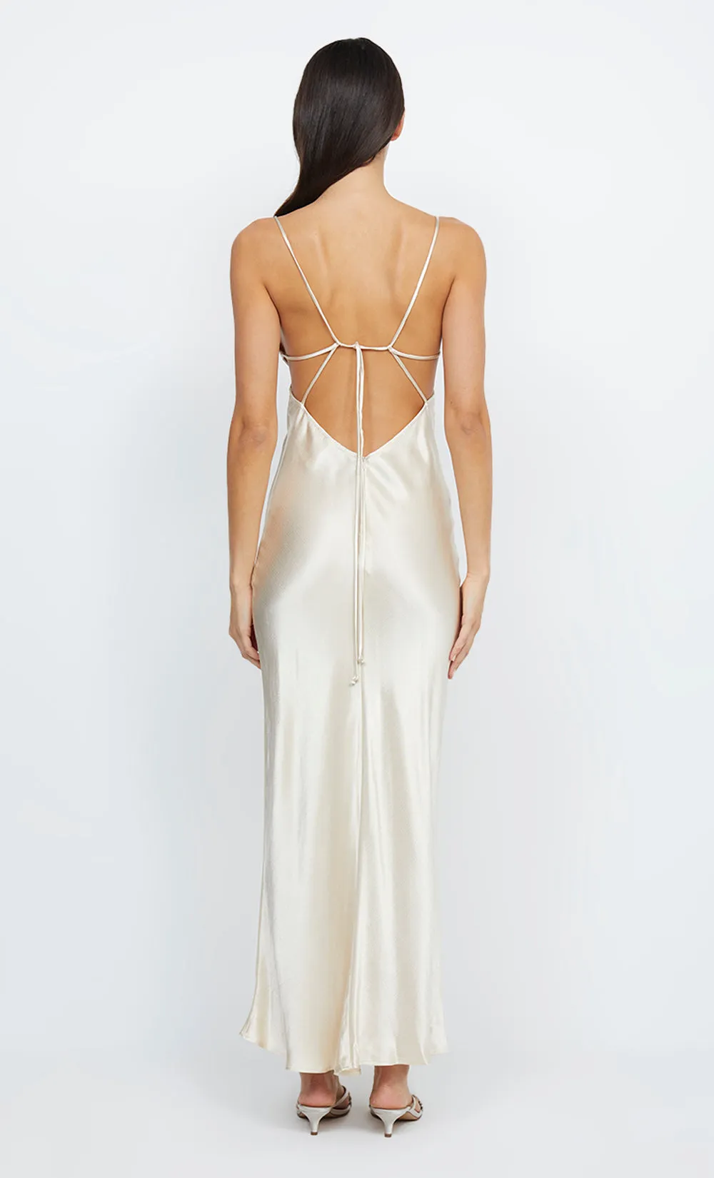 INDI STRAPPY MAXI DRESS - VANILLA CREAM sold by bec + bridge product image thumbnail 3