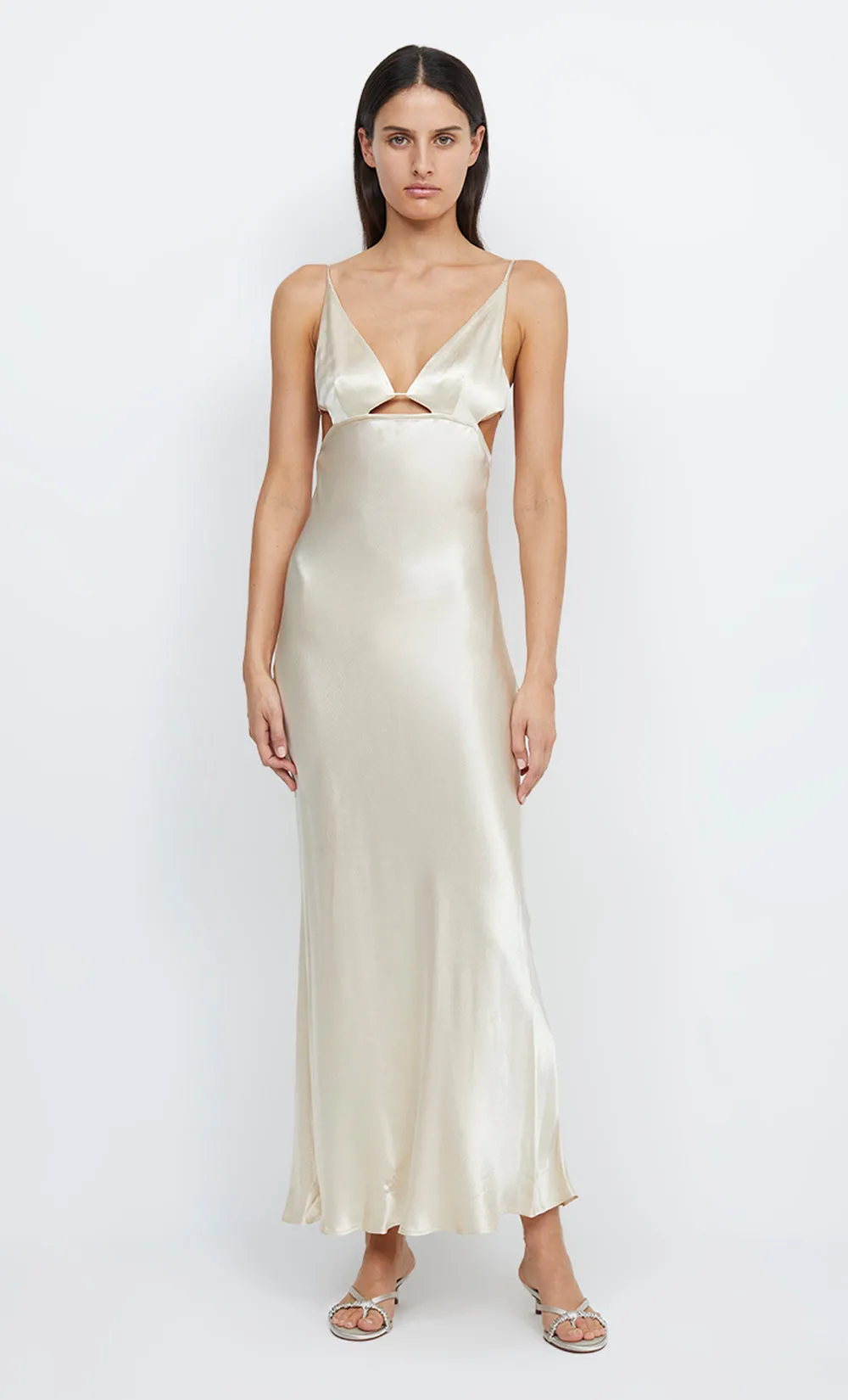INDI STRAPPY MAXI DRESS - VANILLA CREAM sold by bec + bridge