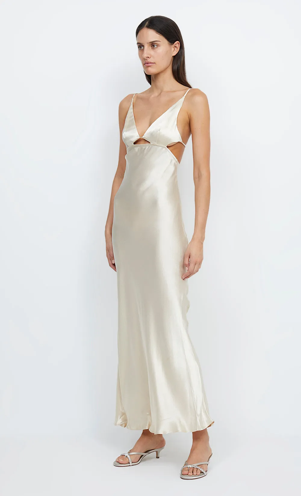 INDI STRAPPY MAXI DRESS - VANILLA CREAM sold by bec + bridge product image thumbnail 4