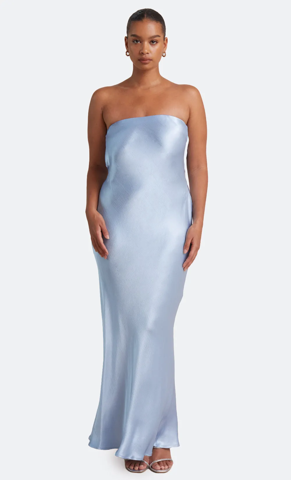 MOON DANCE STRAPLESS DRESS - SKY BLUE sold by bec + bridge
