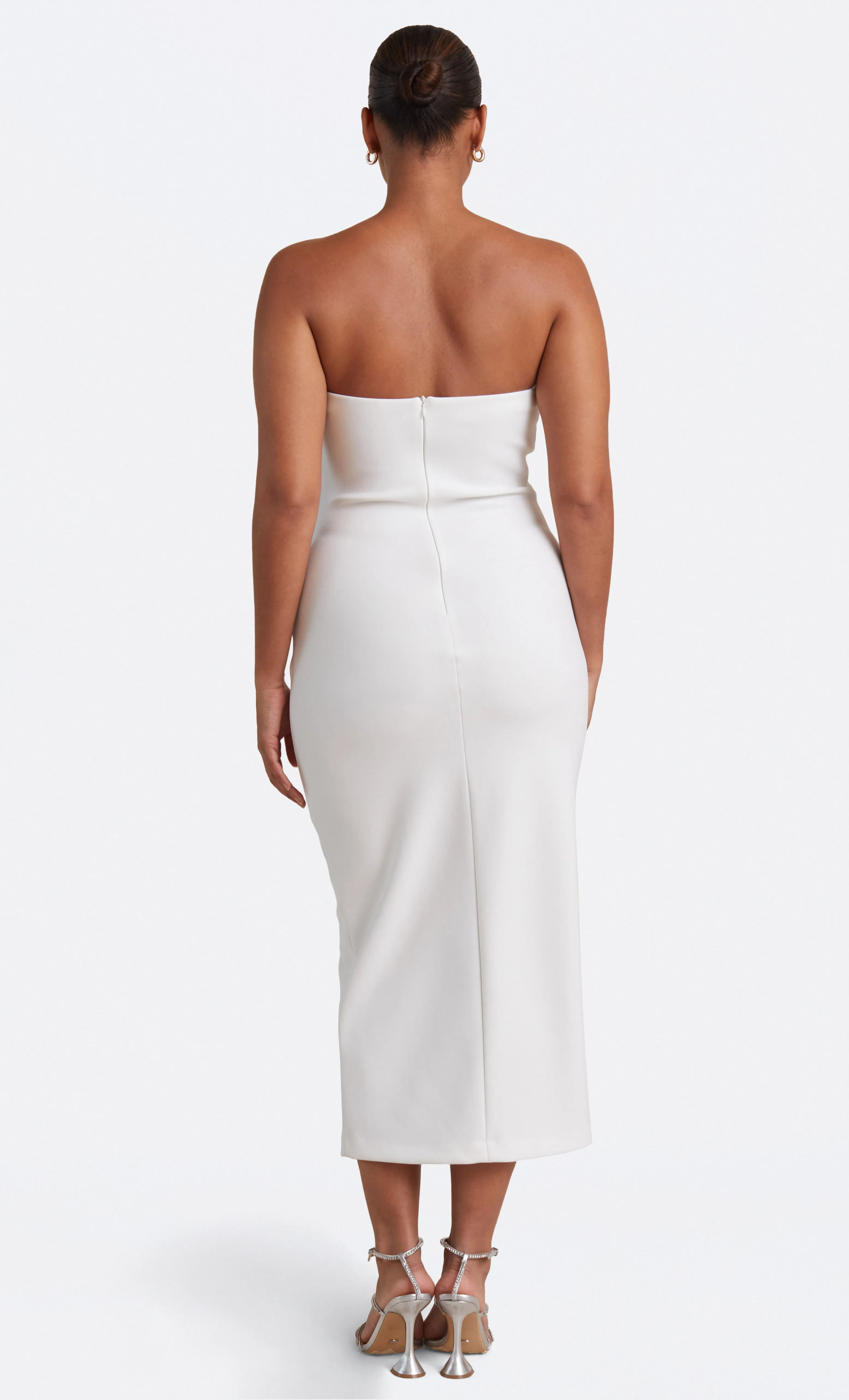 BE MINE STRAPLESS MIDI DRESS - IVORY sold by bec + bridge product image thumbnail 2