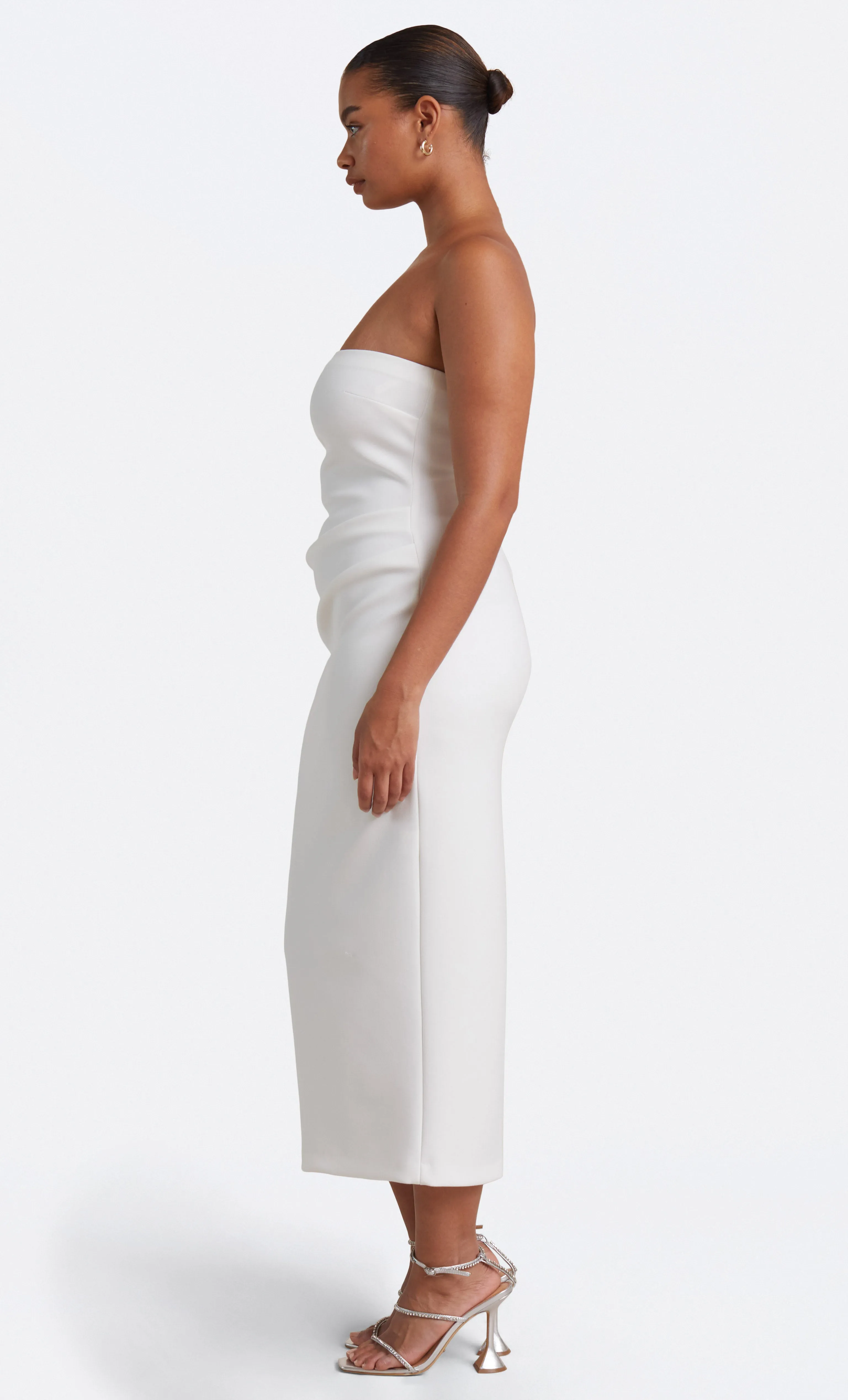 BE MINE STRAPLESS MIDI DRESS - IVORY sold by bec + bridge product image thumbnail 4