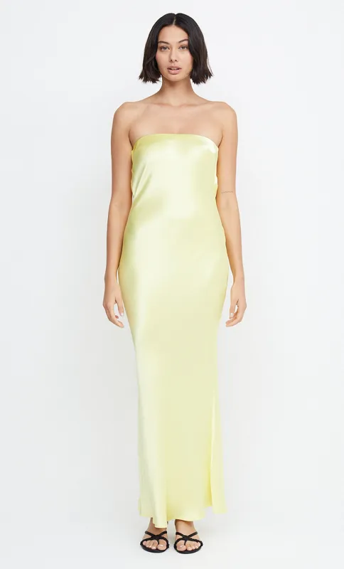 MOONDANCE STRAPLESS DRESS - CITRON sold by bec + bridge