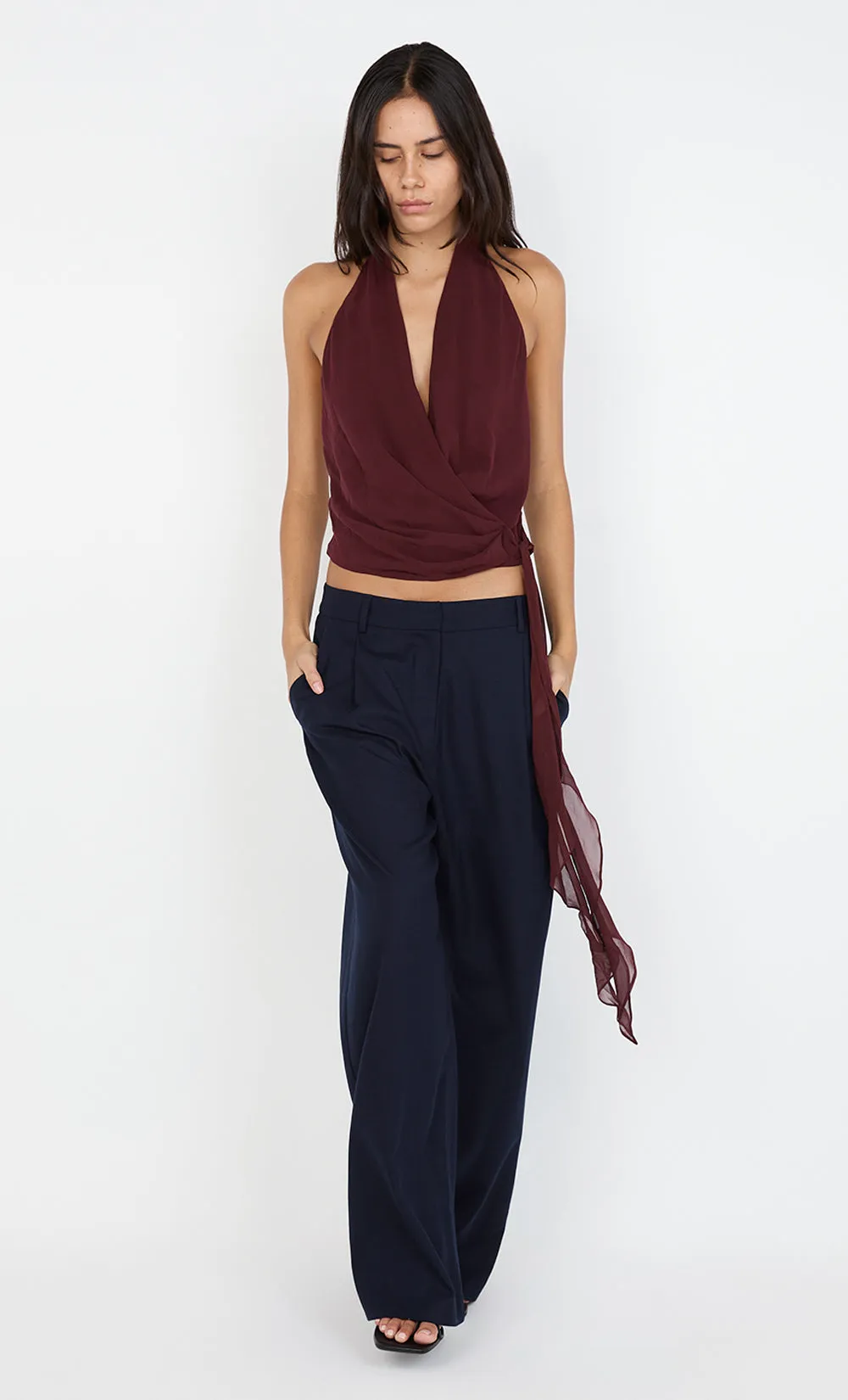 CELYSE HALTER TOP - PLUM sold by bec + bridge product image thumbnail 5