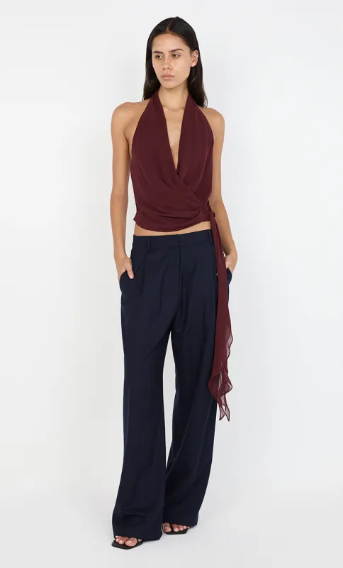 CELYSE HALTER TOP - PLUM sold by bec + bridge