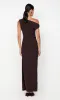LEORA ASYM MAXI DRESS - DARK CHOCOLATE sold by bec + bridge