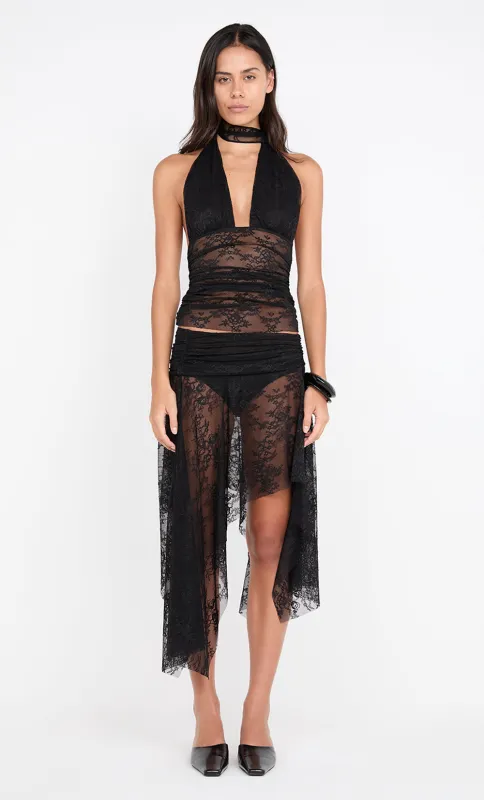 AUDREY HALTER TOP - BLACK sold by bec + bridge