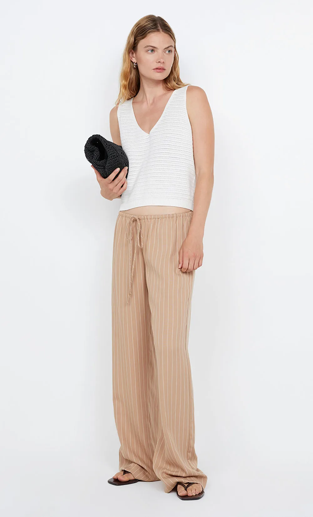 ALMERIA PANT - CAMEL STRIPE sold by bec + bridge product image thumbnail 5