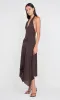 NESSIE HALTER DRESS - DARK CHOCOLATE sold by bec + bridge