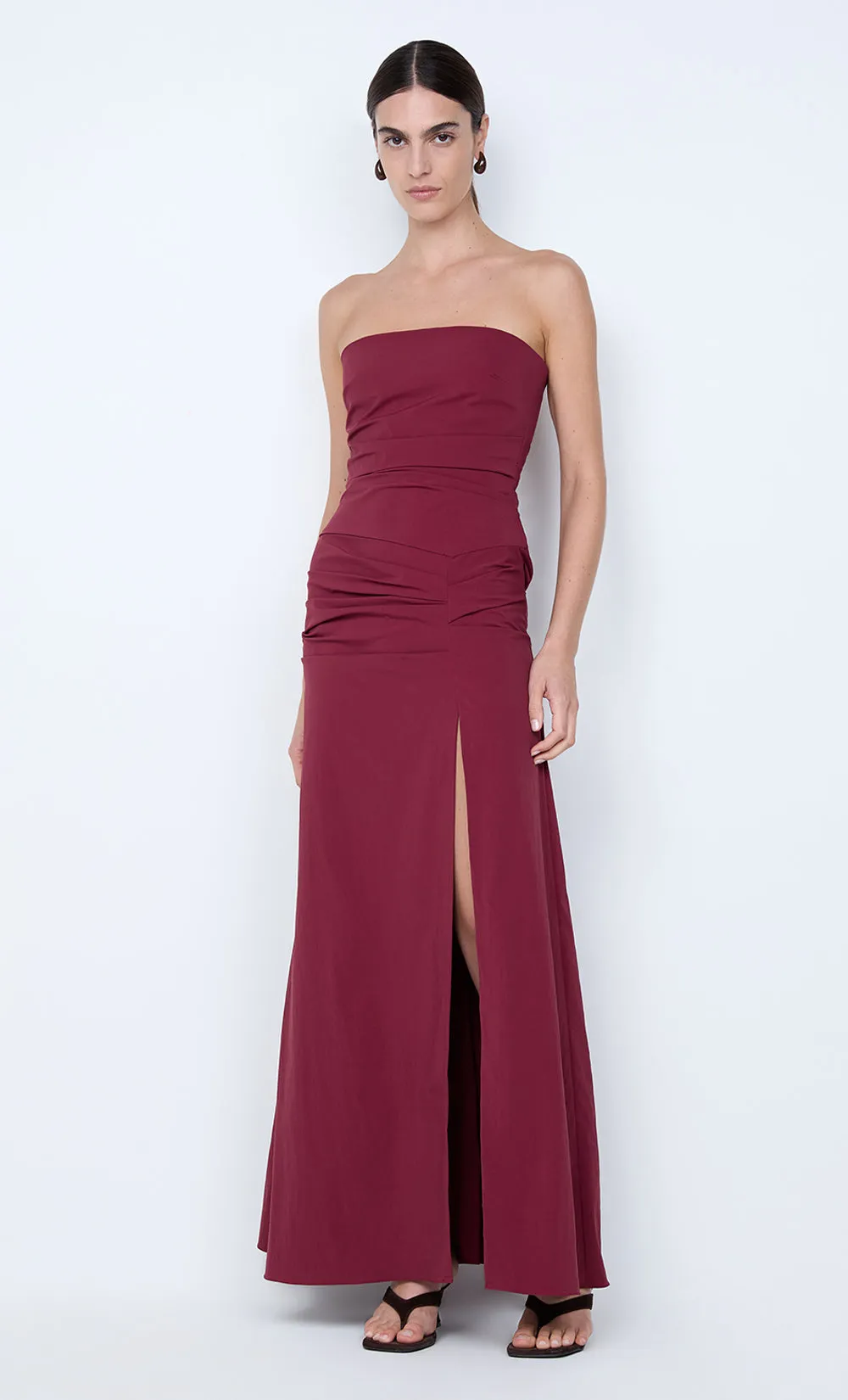 ANGELINA STRAPLESS MAXI DRESS - PLUM sold by bec + bridge product image thumbnail 2