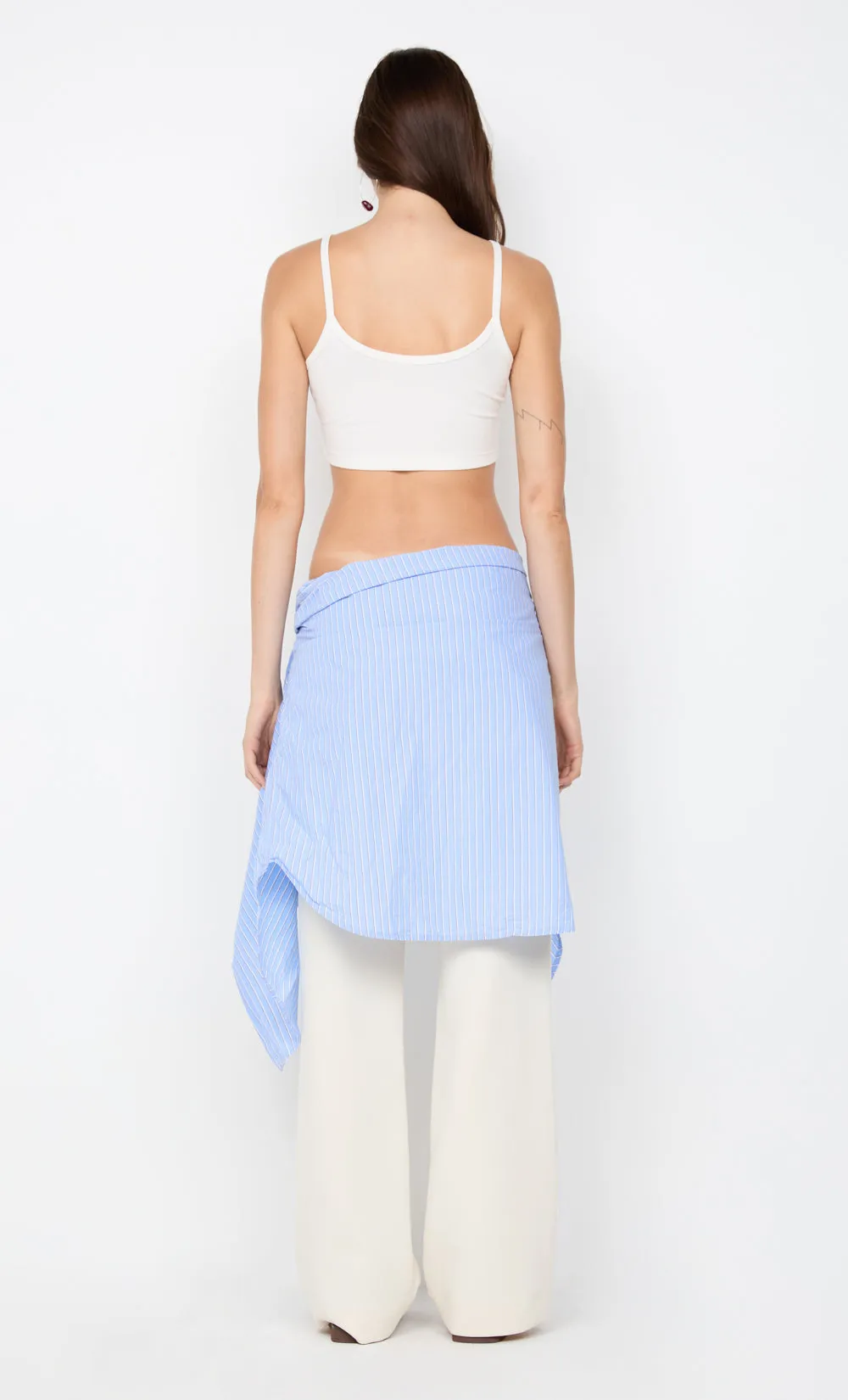 KODY CROPPED RIB TANK - IVORY sold by bec + bridge product image thumbnail 5