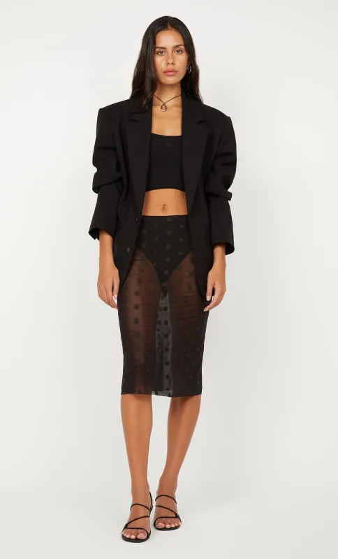 KODY CROPPED RIB TANK - BLACK sold by bec + bridge