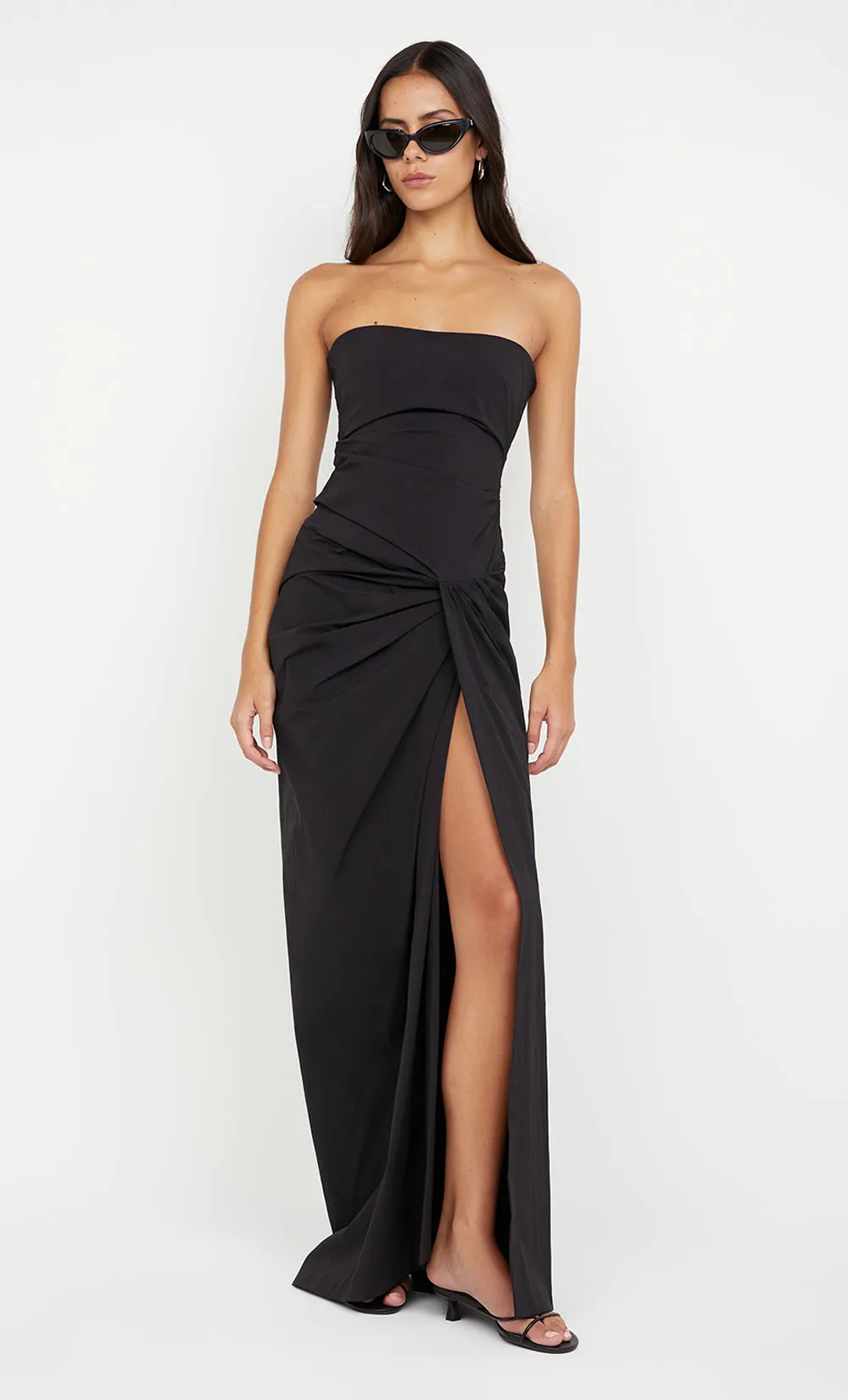 DOMENIC STRAPLESS DRESS - BLACK sold by bec + bridge