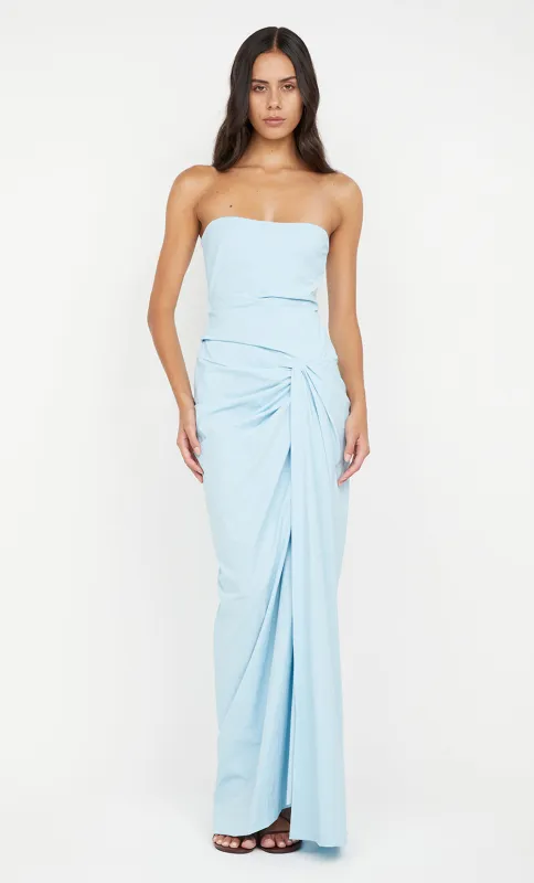 DOMENIC STRAPLESS DRESS - SKY BLUE sold by bec + bridge
