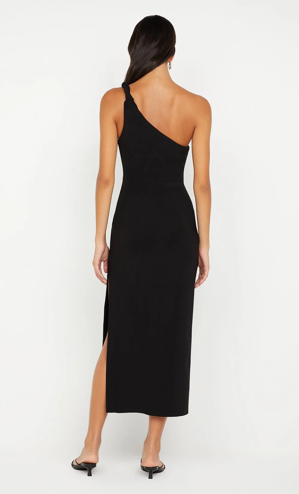 ARIVEN ASYM MIDI DRESS - BLACK sold by bec + bridge product image thumbnail 5