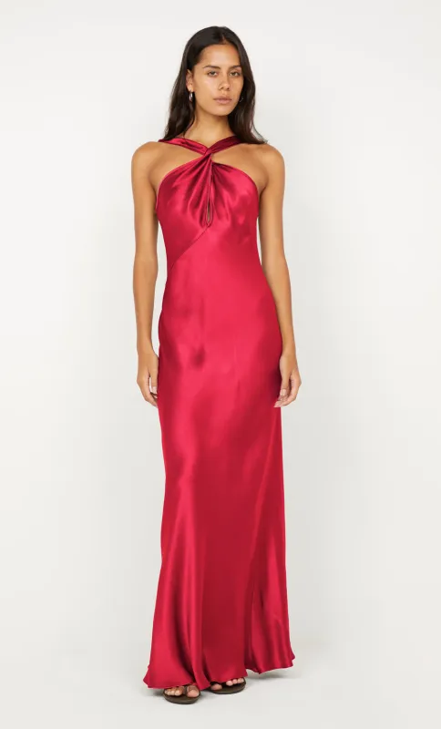 ELISIA TWIST MAXI DRESS - STRAWBERRY sold by bec + bridge