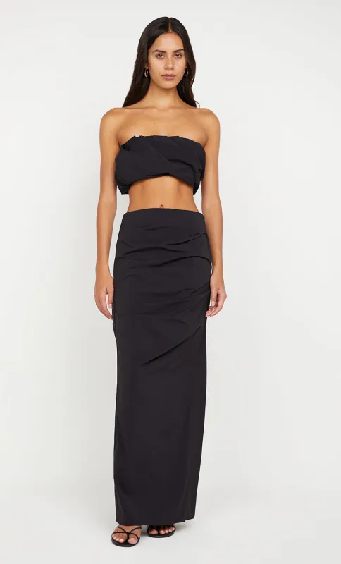 DOMENIC CROPPED BUBBLE TOP - BLACK sold by bec + bridge