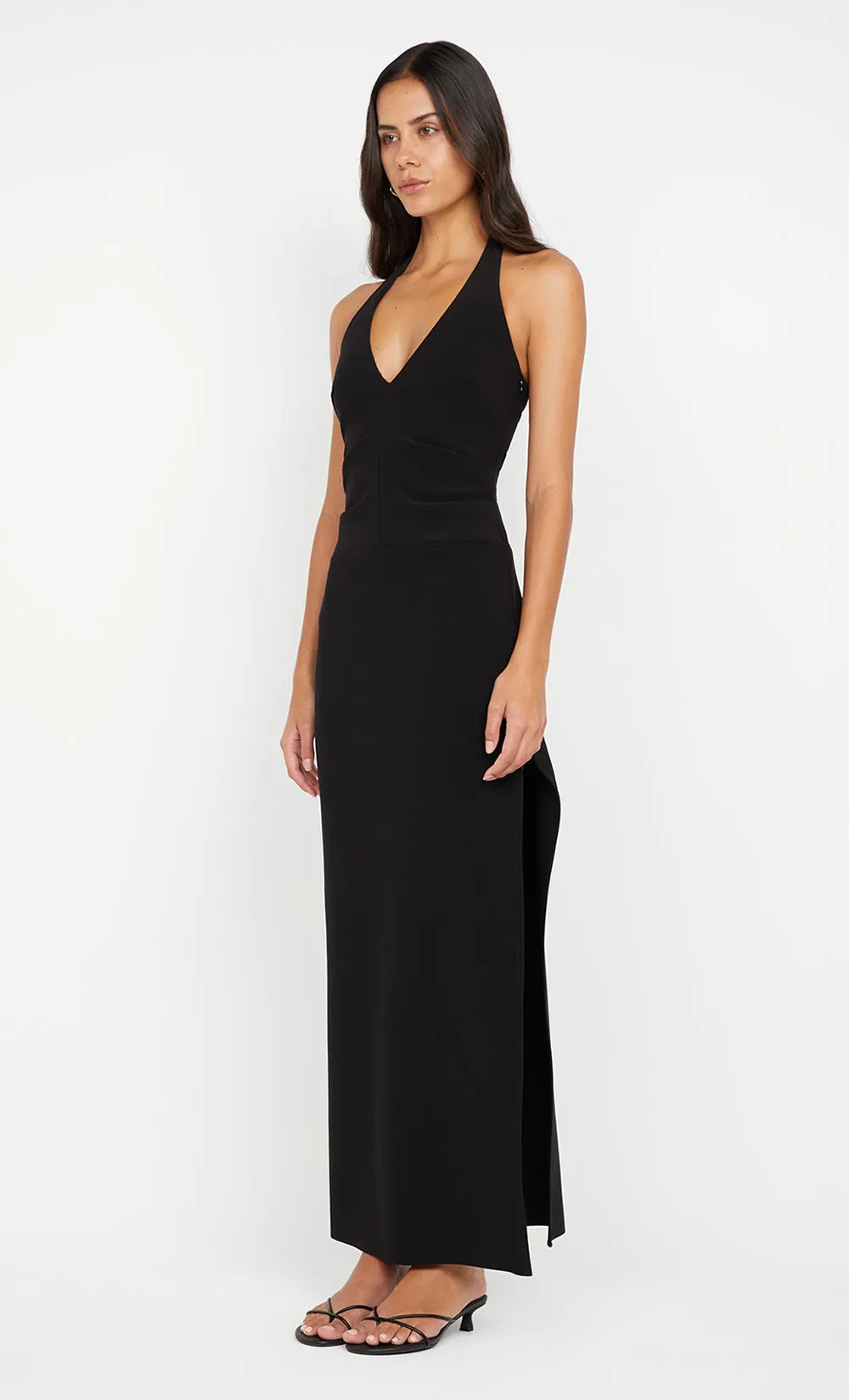 ARIVEN HALTER MAXI DRESS - BLACK sold by bec + bridge product image thumbnail 4
