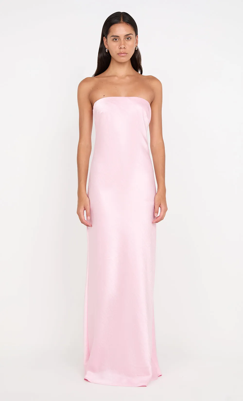 AUSTEN STRAPLESS MAXI DRESS - POWDER PINK sold by bec + bridge