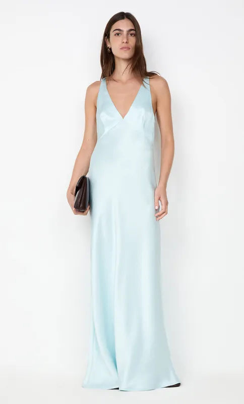 THE DREAMER V NECK DRESS - ARCTIC BLUE sold by bec + bridge