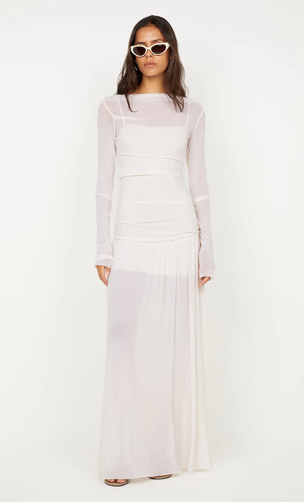 BLAINE LONG SLEEVE MAXI DRESS - BUTTER CREAM sold by bec + bridge product image thumbnail 4