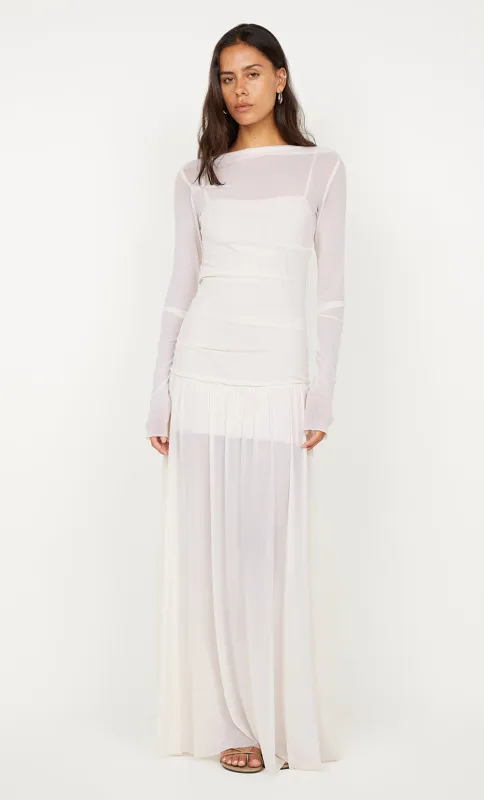 BLAINE LONG SLEEVE MAXI DRESS - BUTTER CREAM sold by bec + bridge