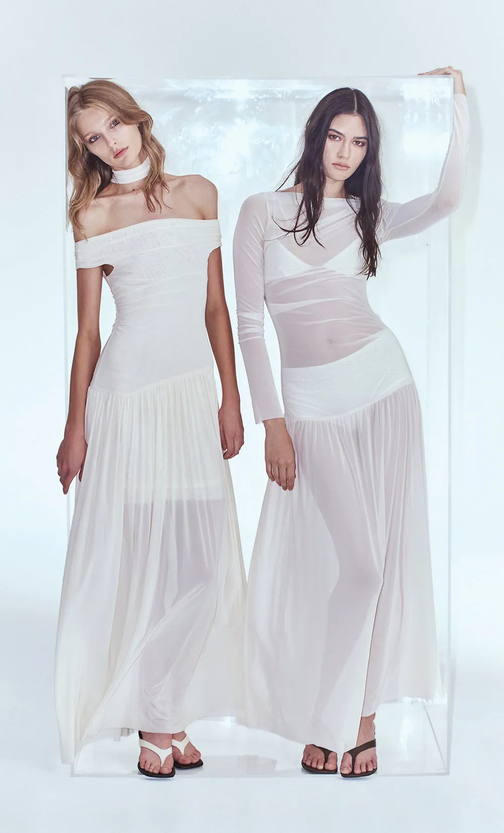 BLAINE LONG SLEEVE MAXI DRESS - BUTTER CREAM sold by bec + bridge product image thumbnail 2