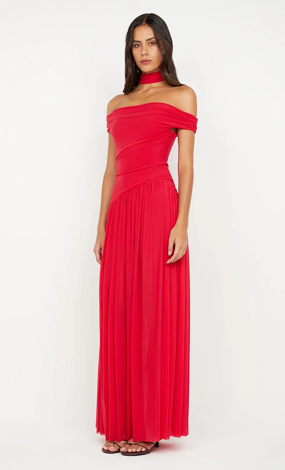 DEIJA OFFSHOULDER MAXI DRESS - STRAWBERRY sold by bec + bridge product image thumbnail 4