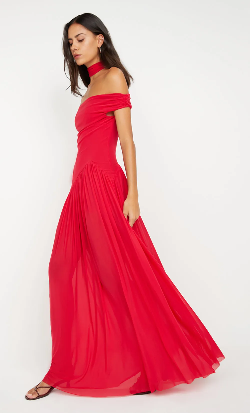 DEIJA OFFSHOULDER MAXI DRESS - STRAWBERRY sold by bec + bridge product image thumbnail 2