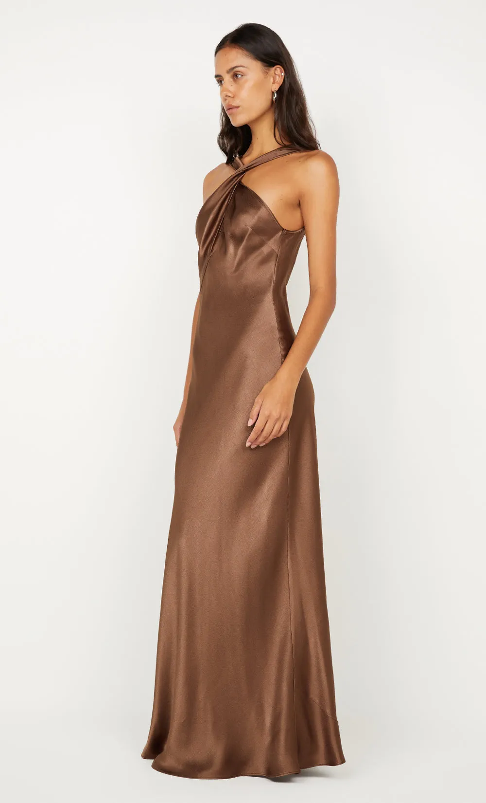 ELISIA TWIST MAXI DRESS - MILK CHOCOLATE sold by bec + bridge product image thumbnail 3