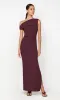 LEORA ASYM MAXI DRESS - PLUM sold by bec + bridge