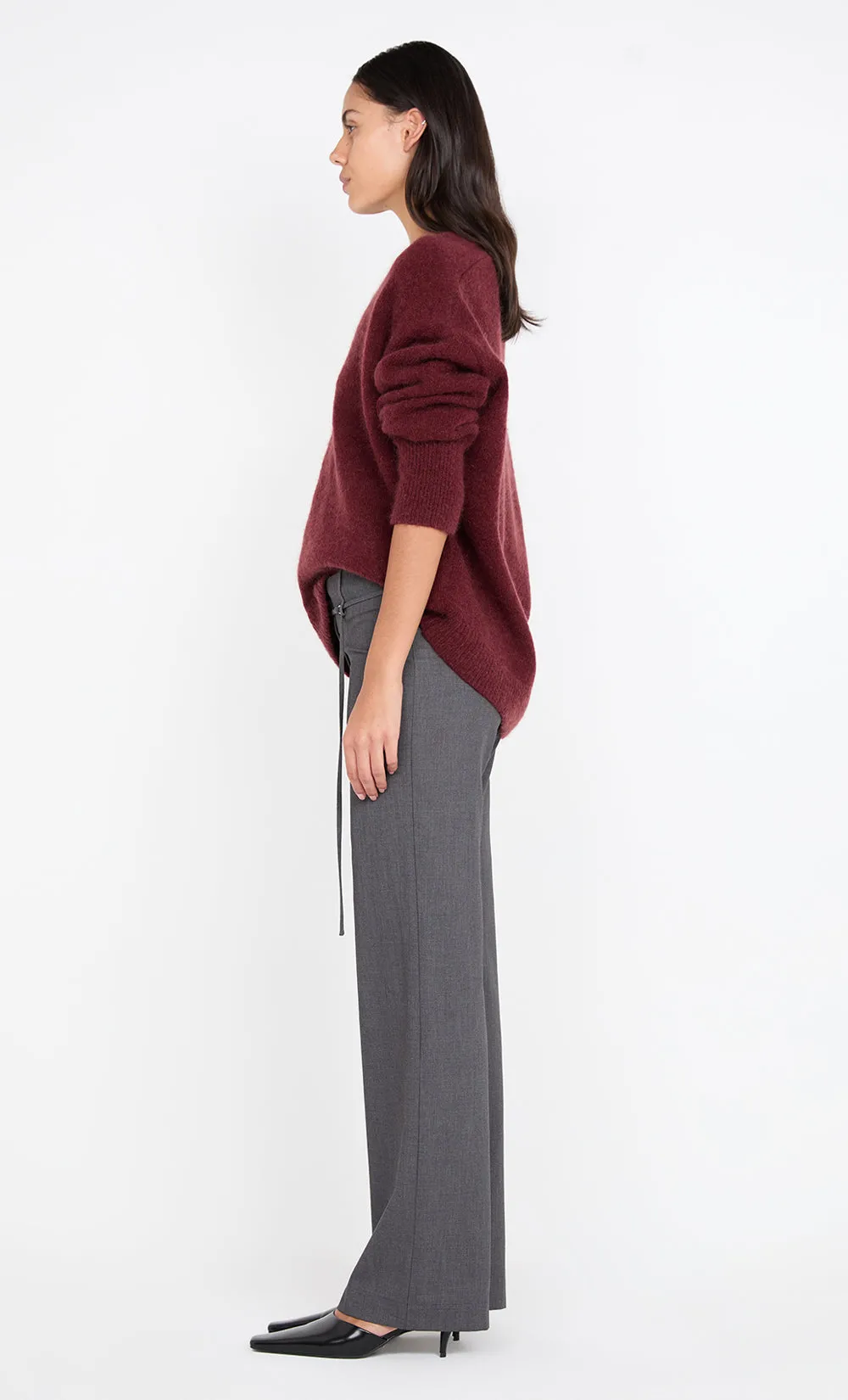 BLAKE BELTED PANT - CHARCOAL sold by bec + bridge product image thumbnail 4