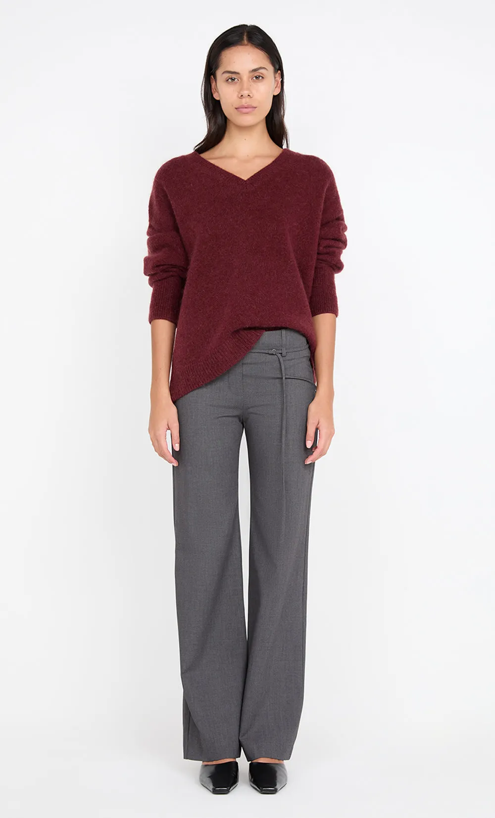 BLAKE BELTED PANT - CHARCOAL sold by bec + bridge product image thumbnail 2