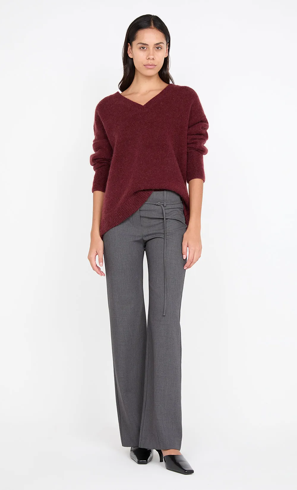 BLAKE BELTED PANT - CHARCOAL sold by bec + bridge