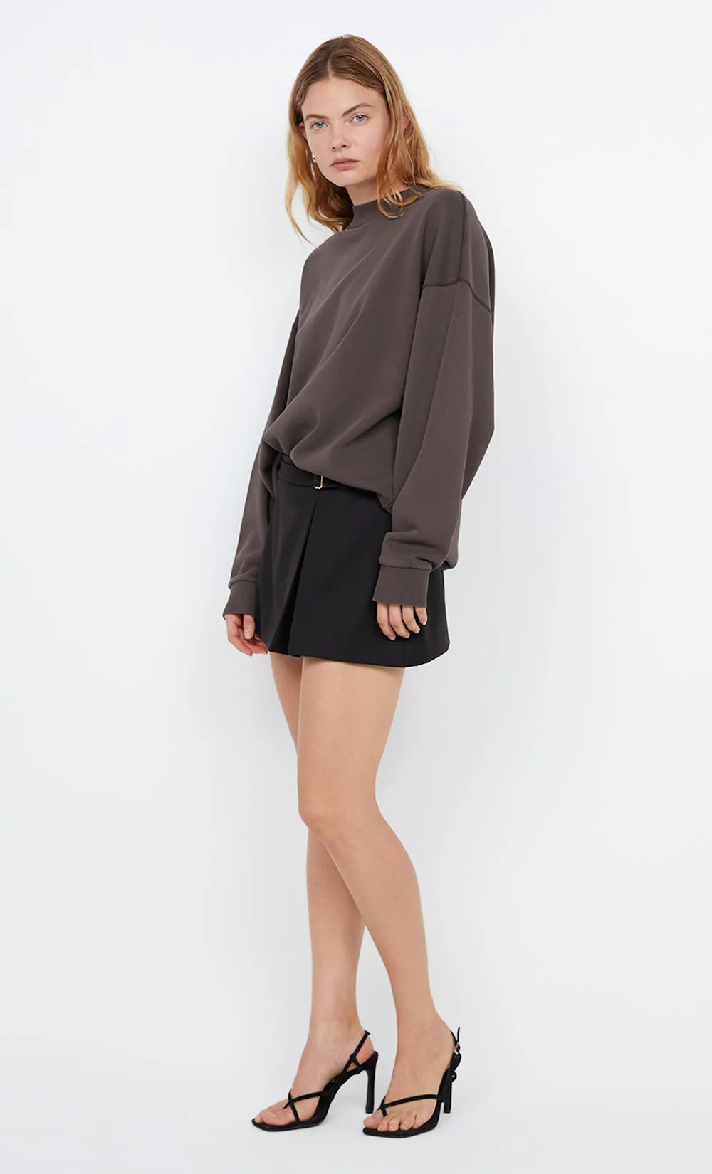 CARLSON MINI SKIRT - BLACK sold by bec + bridge product image thumbnail 5