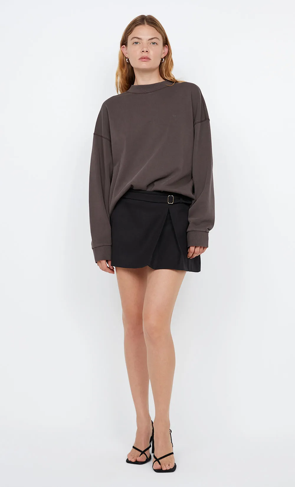 CARLSON MINI SKIRT - BLACK sold by bec + bridge product image thumbnail 4