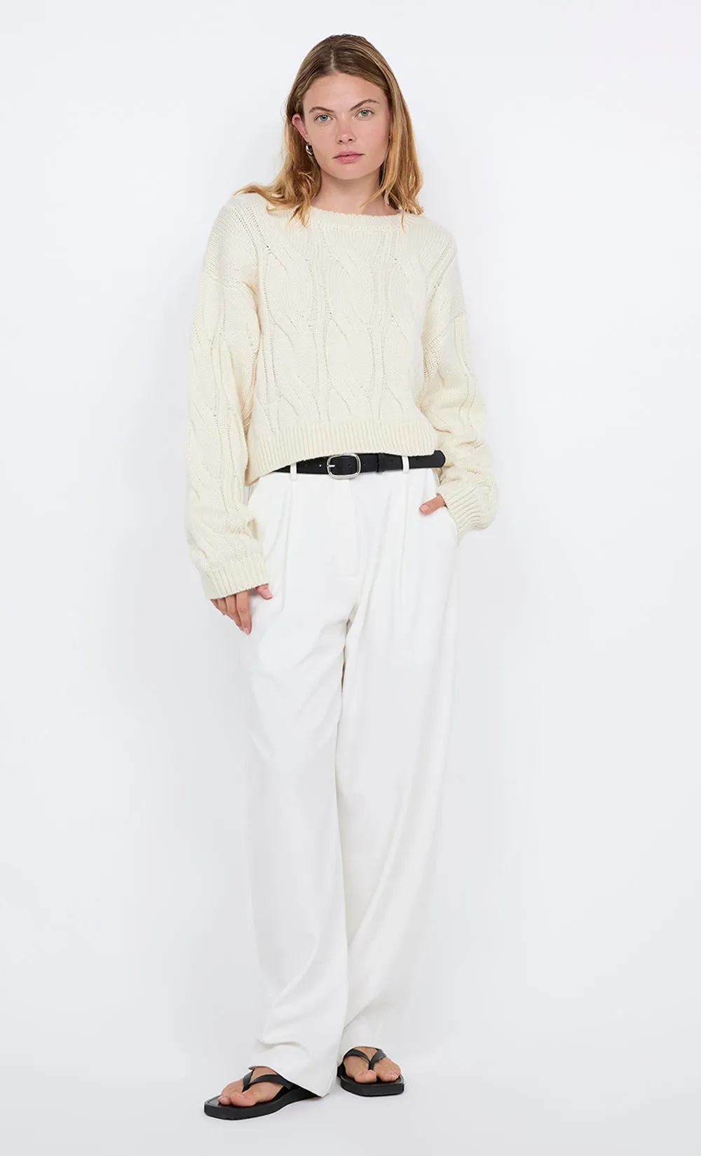 JACI PANT - WHITE sold by bec + bridge product image thumbnail 2