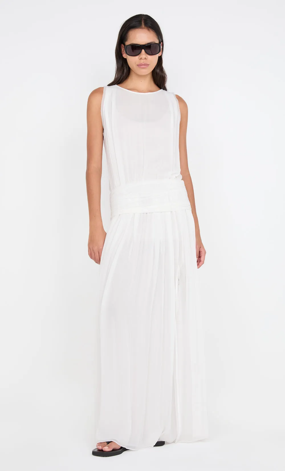 RHONE DROP WAIST DRESS - IVORY sold by bec + bridge