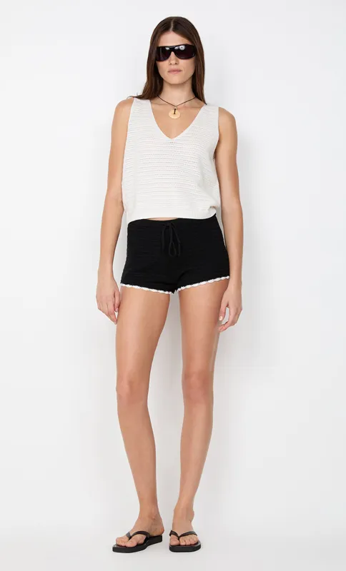 RAVYN V NECK VEST - WHITE made by bec + bridge