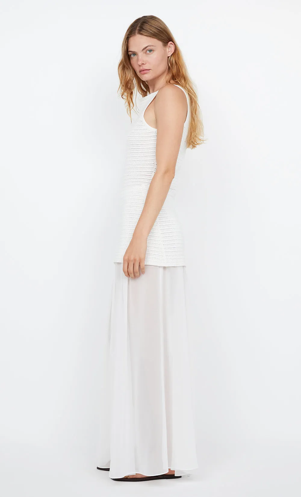 RAVYN BOAT NECK TOP - WHITE sold by bec + bridge product image thumbnail 3