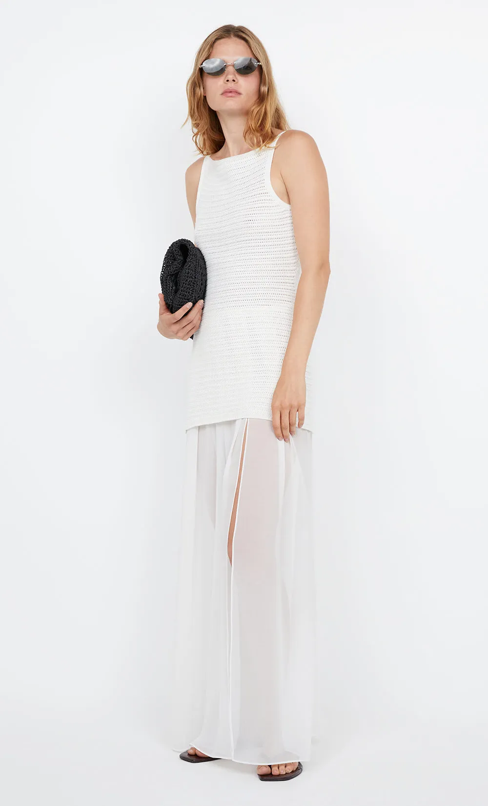 RAVYN BOAT NECK TOP - WHITE sold by bec + bridge product image thumbnail 2