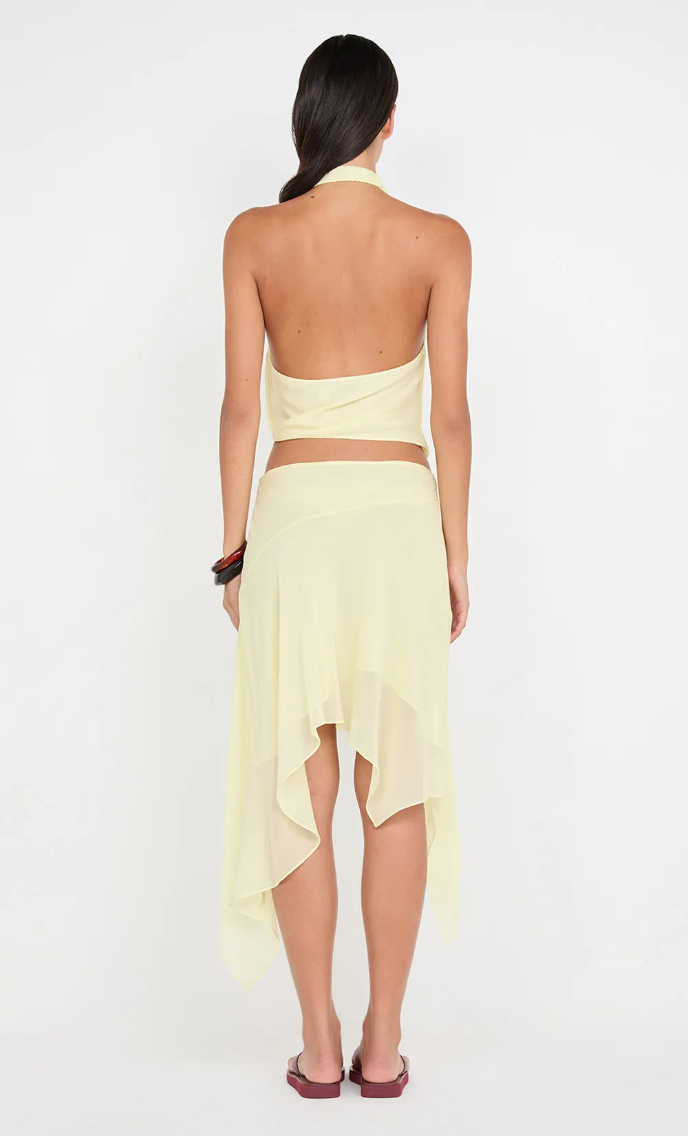 LOLITA ASYM SKIRT - ICE YELLOW sold by bec + bridge product image thumbnail 3