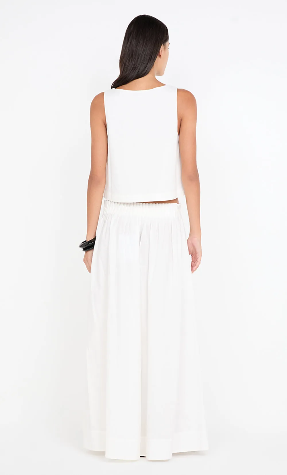 ALUCA PINTUCK MAXI SKIRT - WHITE sold by bec + bridge product image thumbnail 4