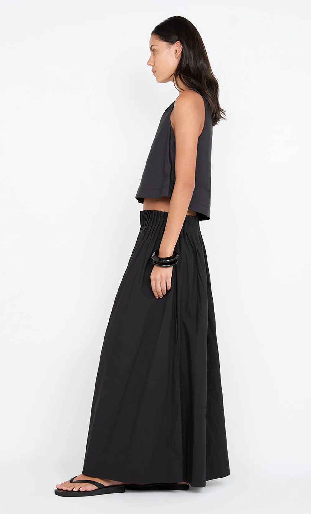 ALUCA PINTUCK MAXI SKIRT - BLACK sold by bec + bridge product image thumbnail 3